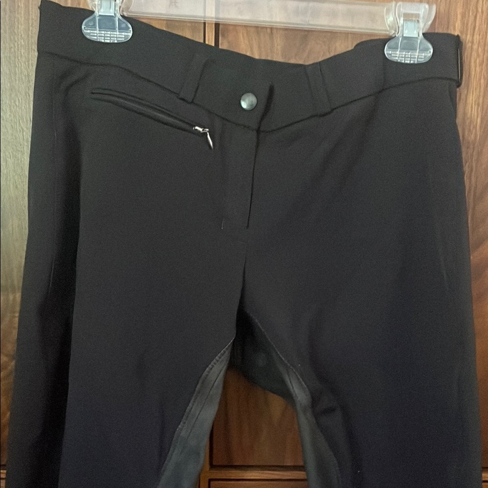 Black full seat breeches - leather full seats - Trainer’s Choice